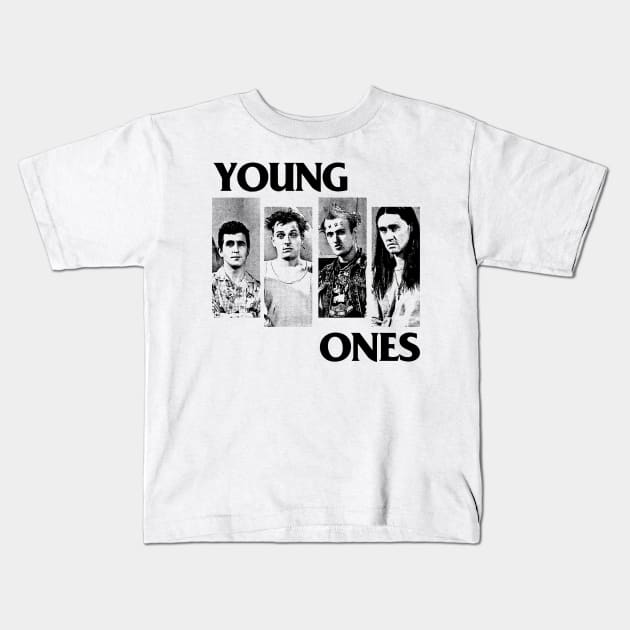 The Young Ones Punksthetic Design Kids T-Shirt by DankFutura